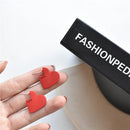 Sweet Acrylic Heart Stud Earrings Delicate Gold Color Mini Ear Studs Trendy Ear Nails For Women Girls Jewelry Gift