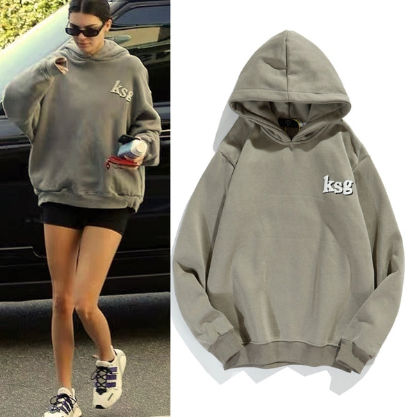 Kanye West Streetwear Oversize Sweatshirt Men and Women Letter Print Fleece Winter Hoodies Stranger Things Hip Hop Baggy Hoody