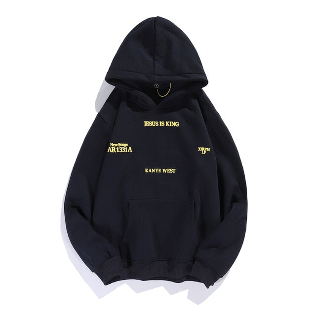 Kanye West Streetwear Oversize Sweatshirt Men and Women Letter Print Fleece Winter Hoodies Stranger Things Hip Hop Baggy Hoody
