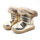 COZULMA Children Warm Boots Boys Girls Winter Snow Boots with Fur 1-6 Years Kids Snow Boots Children Soft Bottom Shoes
