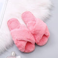 BEVERGREEN Winter Women House Slippers Faux Fur Warm Flat Shoes Female Slip on Home Furry Ladies Slippers Size 36-43 Wholesale