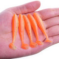 10pcs/Lot Fishing Easy Shiner Soft Lure 5cm 1.2g Bass Double Color Silicone Artificial Bait Jig Wobblers Carp Swimbait Tackle