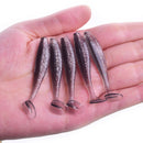 10pcs/Lot Fishing Easy Shiner Soft Lure 5cm 1.2g Bass Double Color Silicone Artificial Bait Jig Wobblers Carp Swimbait Tackle