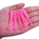 10pcs/Lot Fishing Easy Shiner Soft Lure 5cm 1.2g Bass Double Color Silicone Artificial Bait Jig Wobblers Carp Swimbait Tackle