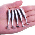 10pcs/Lot Fishing Easy Shiner Soft Lure 5cm 1.2g Bass Double Color Silicone Artificial Bait Jig Wobblers Carp Swimbait Tackle
