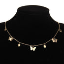 Bohemian Cute Butterfly Choker Necklace For Women Gold Silver Color Clavicle Chain 2020 Fashion Female Chic Chocker Jewelry
