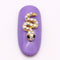 10 Pcs 3D Glitter Rhinestones Covering Gold silver Snake Design Nail Art Black Strass Decorations For Alloy Nail Supplies