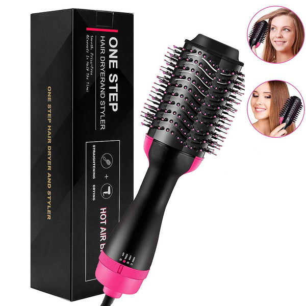 One Step Hair Dryer and Volumizer 1000W Rotating Hot Air Brush Professional Blow Dryer Comb Brush Electric Ion Blow Dryer Brush