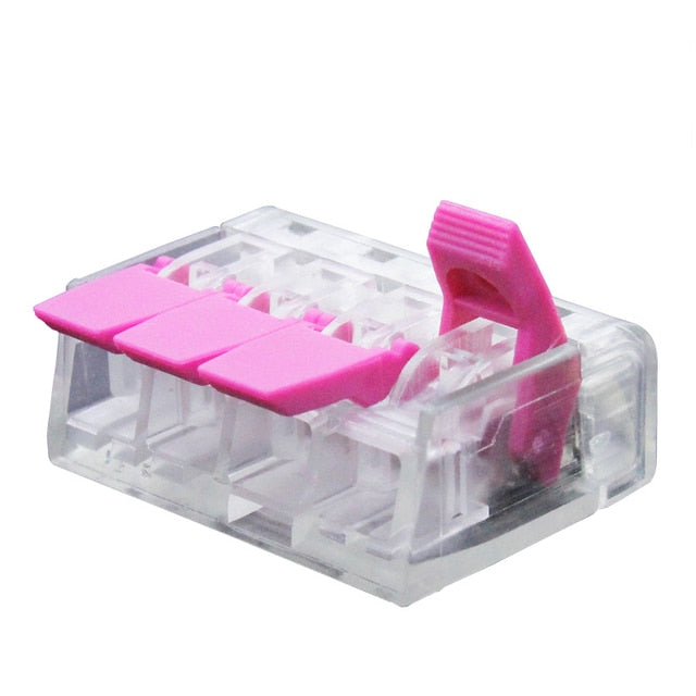 Wire Connector 25/50 / 100PCS Orange Mini Quick Connector Universal Compact Wire Connector Plug-in Wire Terminal Home Connector