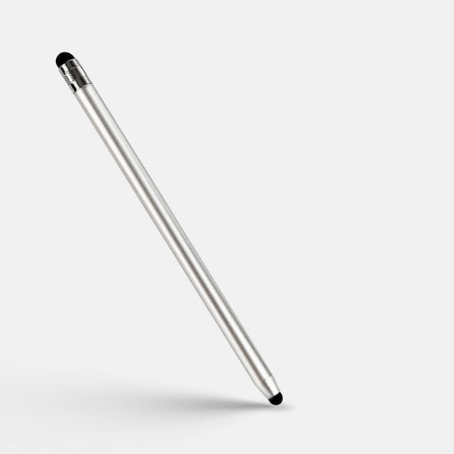 Colorful Round Dual Tips Capacitive Touch Screen Pen Dual Heads Ends Metal Stylus Pen for Mobile Phone Tablet Drawing Pen