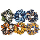 Hair Accessories Ties Scrunchies Christmas Headwear Set Chiffon Women Girls Strips Fashion Solid Leopard Floral Satin 6pcs/pack
