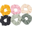 Hair Accessories Ties Scrunchies Christmas Headwear Set Chiffon Women Girls Strips Fashion Solid Leopard Floral Satin 6pcs/pack