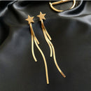 Tassel earrings high sense of 2020 new trendy earrings female Korean long fashion earrings elegant exquisite Women's Earrings