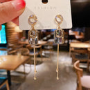 Tassel earrings high sense of 2020 new trendy earrings female Korean long fashion earrings elegant exquisite Women's Earrings