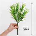 7 Fork Artificial Plants Eucalyptus Grass Plastic Ferns Green Leaves Fake Flower Plant Wedding Home Decoration Table Decors