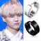 1pair Anti-allergic titanium steel earring punk rock Stud Earrings Men Fashion Jewelry women small circle round stud earrings