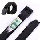 Travel Cash Anti Theft Belt Waist Bag Women Portable Hidden Money Strap Belt Wallet Waist Pack Men Secret Hiding Belt 119cm