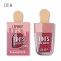 LIPHOP 6 Colors Ice Cream Lip Tint Long-Lasting Liquid Lipstick Waterproof Sexy Matte Lip Gloss Tattoo Makeup