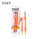 OT&T 2pcs Eyebrow Shaver Eyebrow Trimmer Shaper Makeup Knife Portable Facial Hair Remover Blade Razor Eyebrow Razor For Women's