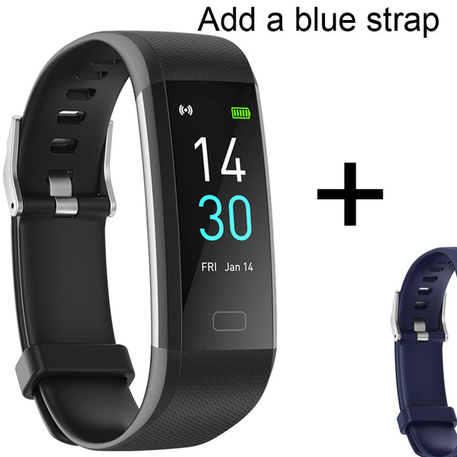 Bluetooth 5.0 Smart Band Watch IP68 Body Thermometer Sport Smart Bracelet Heart Rate Monitor Fitness Tracker Bracelet Men Women