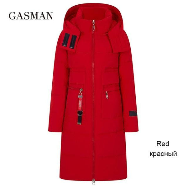 GASMAN 2020 Women coats hooded down parka Women's winter jacket long warm outwear Female clothes fashion brand jacket autumn 379