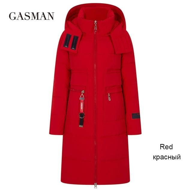 GASMAN 2020 Women coats hooded down parka Women's winter jacket long warm outwear Female clothes fashion brand jacket autumn 379