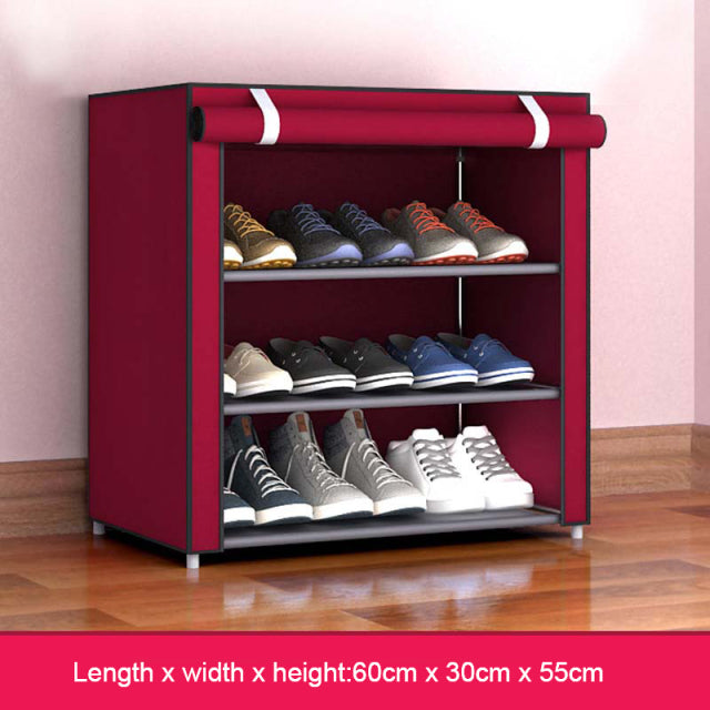 Nonwoven Fabric Simple Shoe cabinets Close to the Door Removable Shoe Rack Organizer Home Furniture Storage Cabinet Shoes Rack