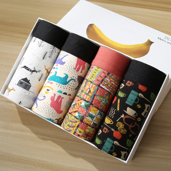 Boxer Men Solid Modal Breathable Comfortable Underwear Man Boxers Super-elastic Shorts Black Underpants Male Panties Gay