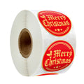 Rose Gold Merry Christmas Stickers Scrapbook 1inch 100-500pcs Sealing Label Stickers For Party DIY Packaging Stationery Stickers