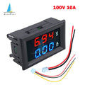 0.56'' 0-100V 10A 50A 100A LED Digital Voltmeter Ammeter Car Motocycle Voltage Current Meter Volt Detector Tester Monitor Panel