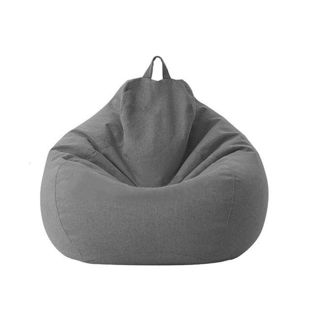 Large Small Lazy Sofas Cover Chairs without Filler Linen Cloth Lounger Seat Bean Bag Pouf Puff Couch Tatami Living Room Beanbags
