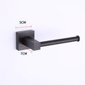 55CM Matte Black Double Towel Bars Bathroom Towel Hanger Space Aluminum Bathroom Accessories Towel Rack Towel Ring  Toilet Brush