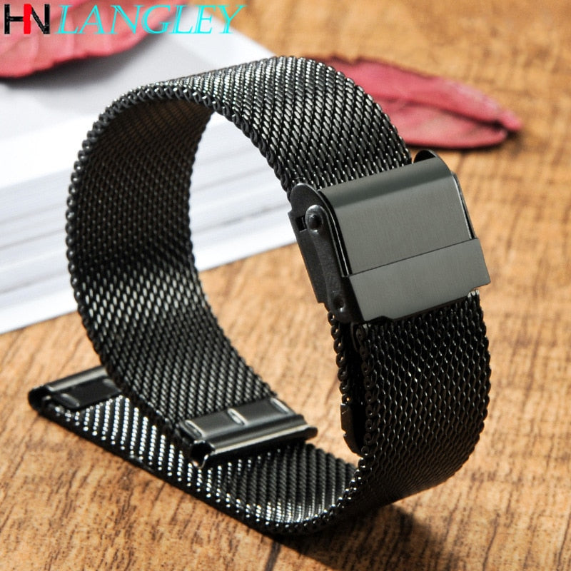 For Huawei GT/GT2 Watch Band 46mm/42mm Milanese Stainless Steel B5 B3 Band Bracelet Universal 16/18/20/22 mm Replacement Strap