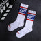 1 pair Men Fashion Hip Hop Hit Color On Fire Crew Socks Red Flame Blaze Power Torch Hot Warmth Street Skateboard Cotton Socks