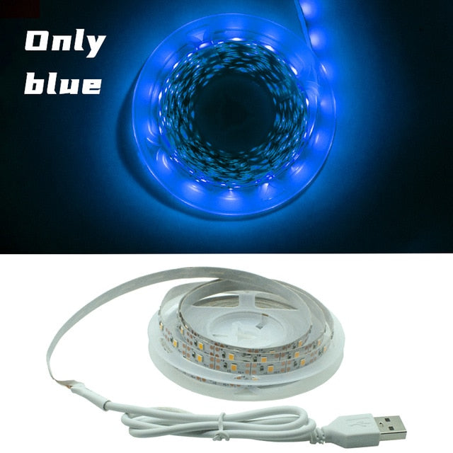 LED Strip Light USB Cable SMD 2835 1M 2M 3M 4M 5M Flexible Lamp Tape Diode 3 Key Control DC5V Desk Screen TV Background Lighting