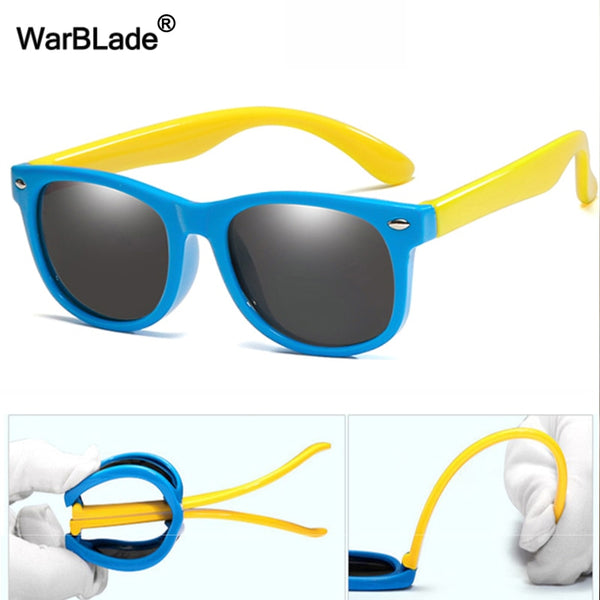 WarBlade Fashion Polarized Kids Sunglasses Silicone Flexible Boys Girls Children Sun Glasses Baby Shades Eyewear UV400 Oculos