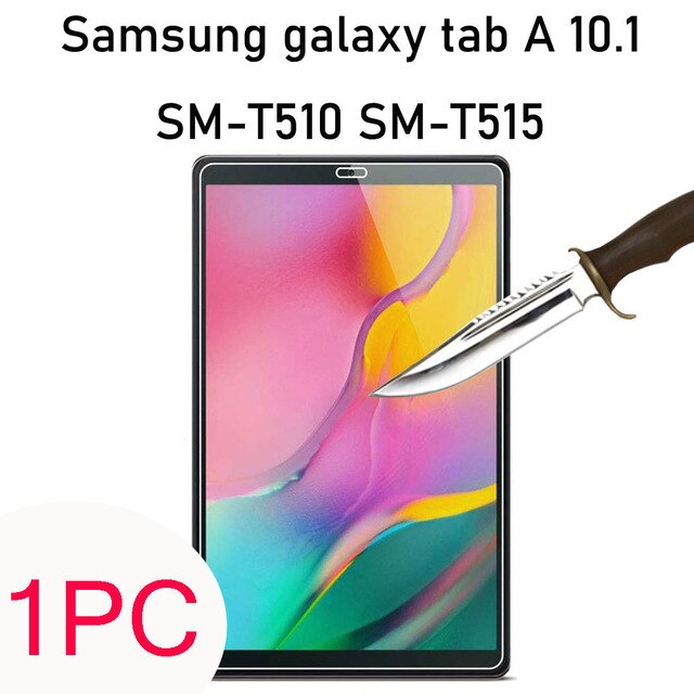 2PCS Tempered Glass Screen Protector for Samsung Galaxy Tab A 10.1 2019 T510 T515 SM-T510 SM-T515 10.5 SM-T580 T590Scratch Proof