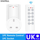 SMATRUL Wireless Remote Control Smart Socket EU UK French Plug Wall 433mhz Programmable Electrical Outlet Switch 220v 230v LED