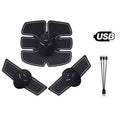 EMS Electric Muscle Stimulator Fitness Massage Abdominal Trainer Toner Body Slimming Massager Home Gym Equiment USB Rechargeable