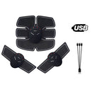 EMS Electric Muscle Stimulator Fitness Massage Abdominal Trainer Toner Body Slimming Massager Home Gym Equiment USB Rechargeable