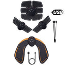 EMS Electric Muscle Stimulator Fitness Massage Abdominal Trainer Toner Body Slimming Massager Home Gym Equiment USB Rechargeable
