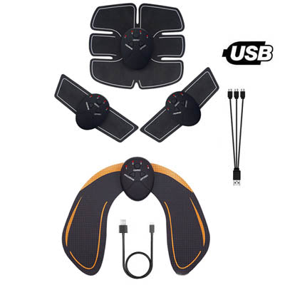 EMS Electric Muscle Stimulator Fitness Massage Abdominal Trainer Toner Body Slimming Massager Home Gym Equiment USB Rechargeable