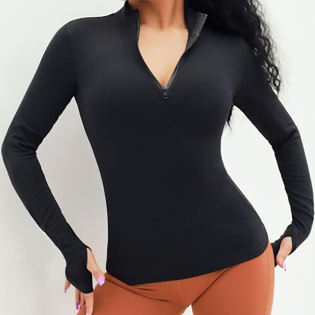 CHRLEISURE Long Sleeve Yoga Shirts Sport Top Fitness Yoga Top Gym Top Sports Wear For Women Push Up Running Full Sleeve Clothes