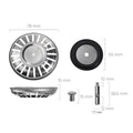 78-84MM Bathroom Sink Strainer 304 Stainless Steel Water Stopper Sink  Water Filter Plug Kitchen Sink Accessories Kitchen Tools