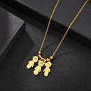 Stainless Steel Boy Girl Kids Pendant Personalized Necklace Women Child Engraved Name Date Beads Necklaces Family Jewelry Gift