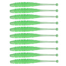 10pcs/Lot Worm Soft Fishing Lures Jig Wobblers 6cm 0.6g Shrimp Odor Additive Silicone Artificial Baits Bass Carp Pesca Tackle