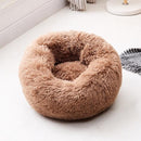 Dog & Cat Long Plush Pet Bed Calming Beds - Ultra-soft Pets Basket Kennel Dog Round Cat Winter Cushion Warm Sleeping Bag Mat