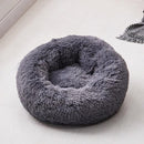 Dog & Cat Long Plush Pet Bed Calming Beds - Ultra-soft Pets Basket Kennel Dog Round Cat Winter Cushion Warm Sleeping Bag Mat