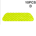 10pcs Car Door Sticker Decal Warning Mark Tape Reflective Sticker Reflective Strip OPEN High Sign Safety Light Reflector Strip