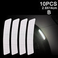 10pcs Car Door Sticker Decal Warning Mark Tape Reflective Sticker Reflective Strip OPEN High Sign Safety Light Reflector Strip
